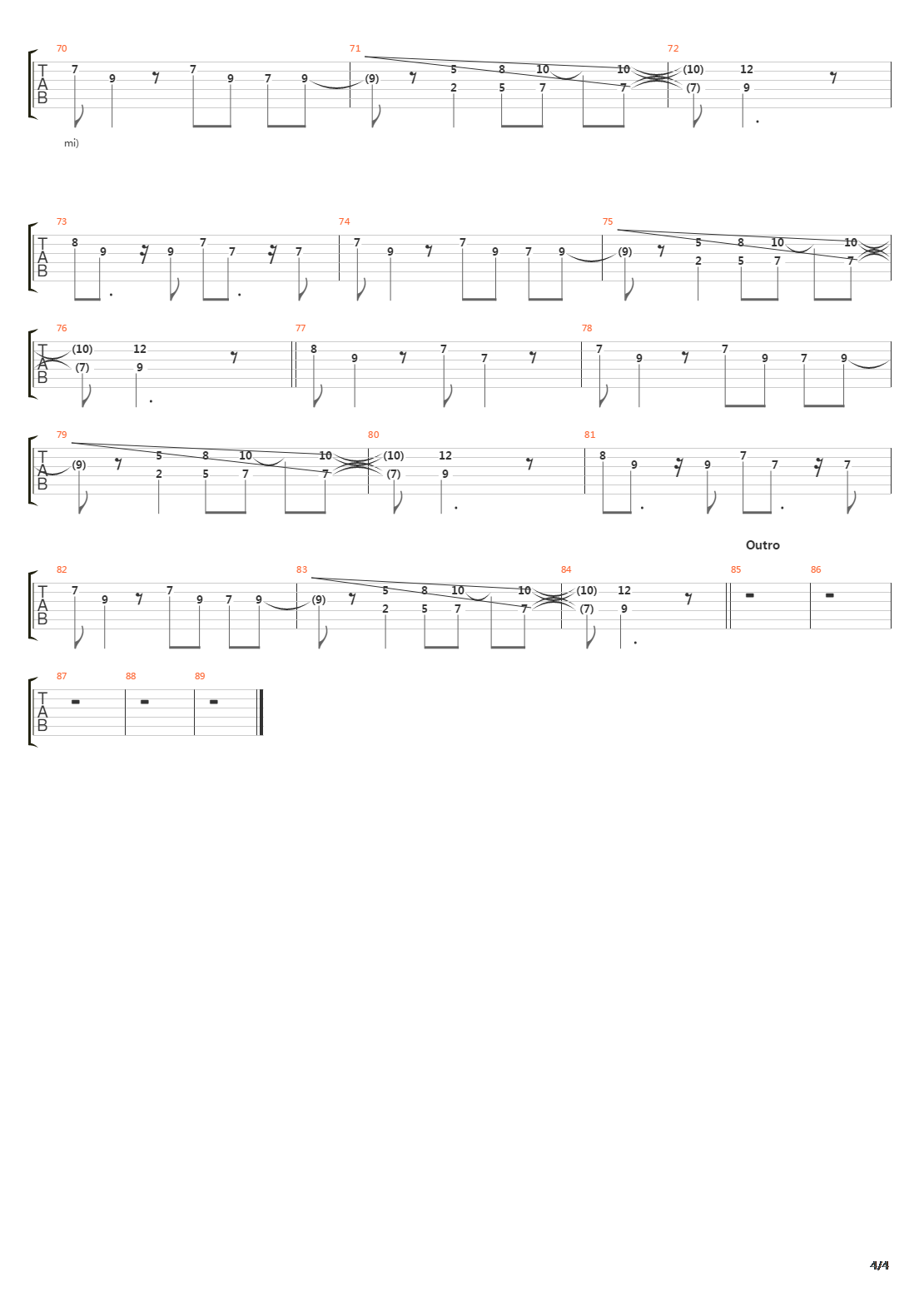 Miami吉他谱