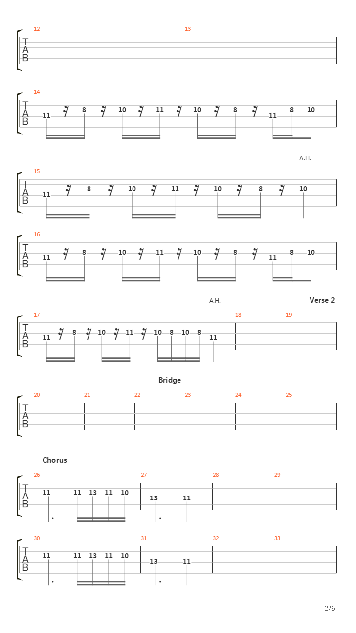 Farewell吉他谱