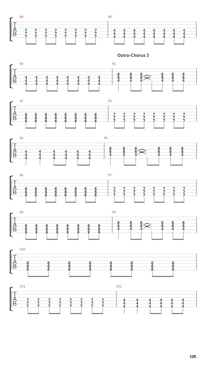 Pain吉他谱