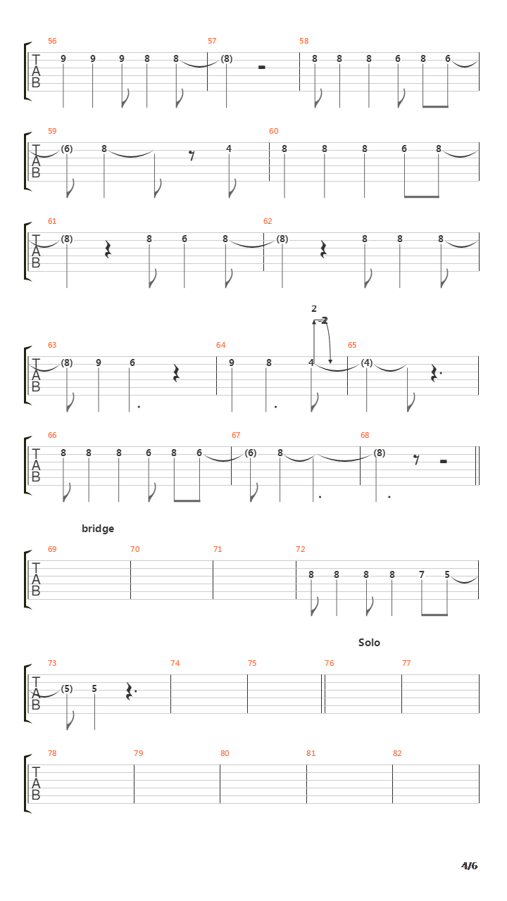 Pain吉他谱