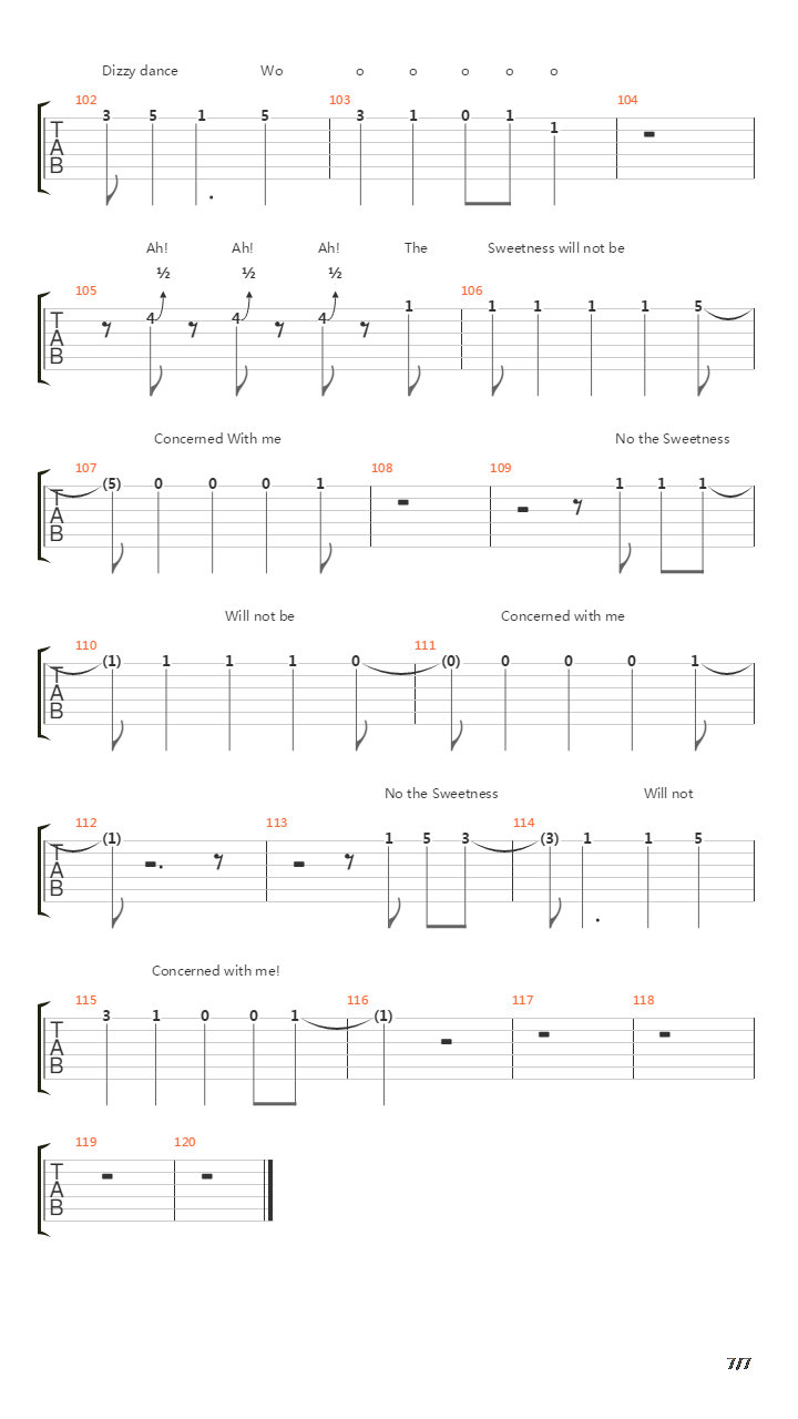Sweetness吉他谱