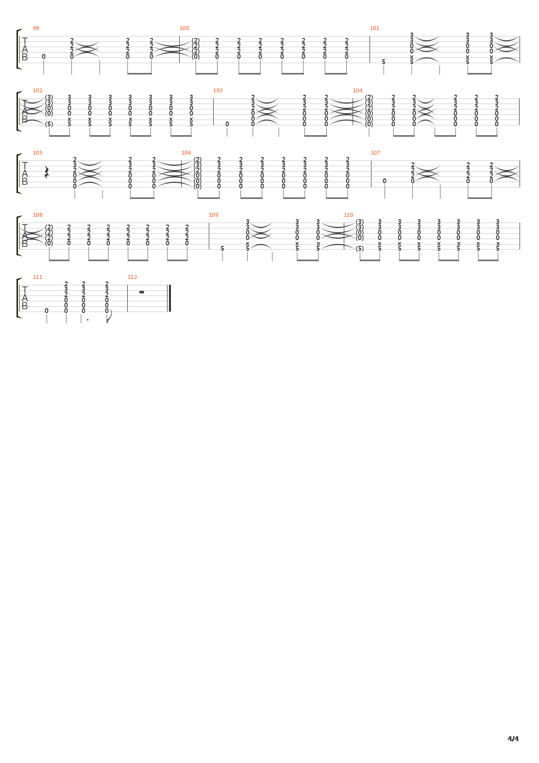 The Middle吉他谱