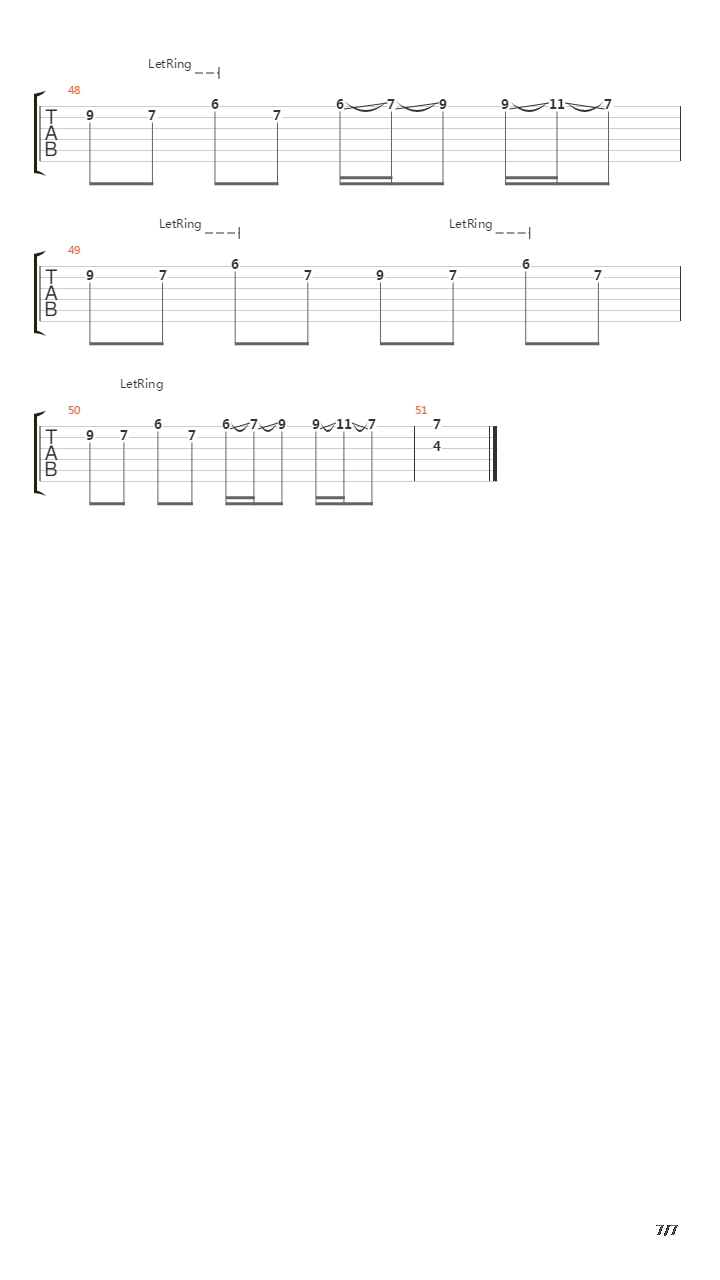 A Deafening Distance吉他谱