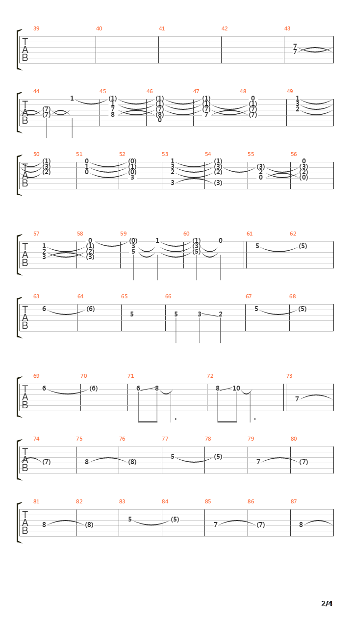 In The Distance Fading吉他谱