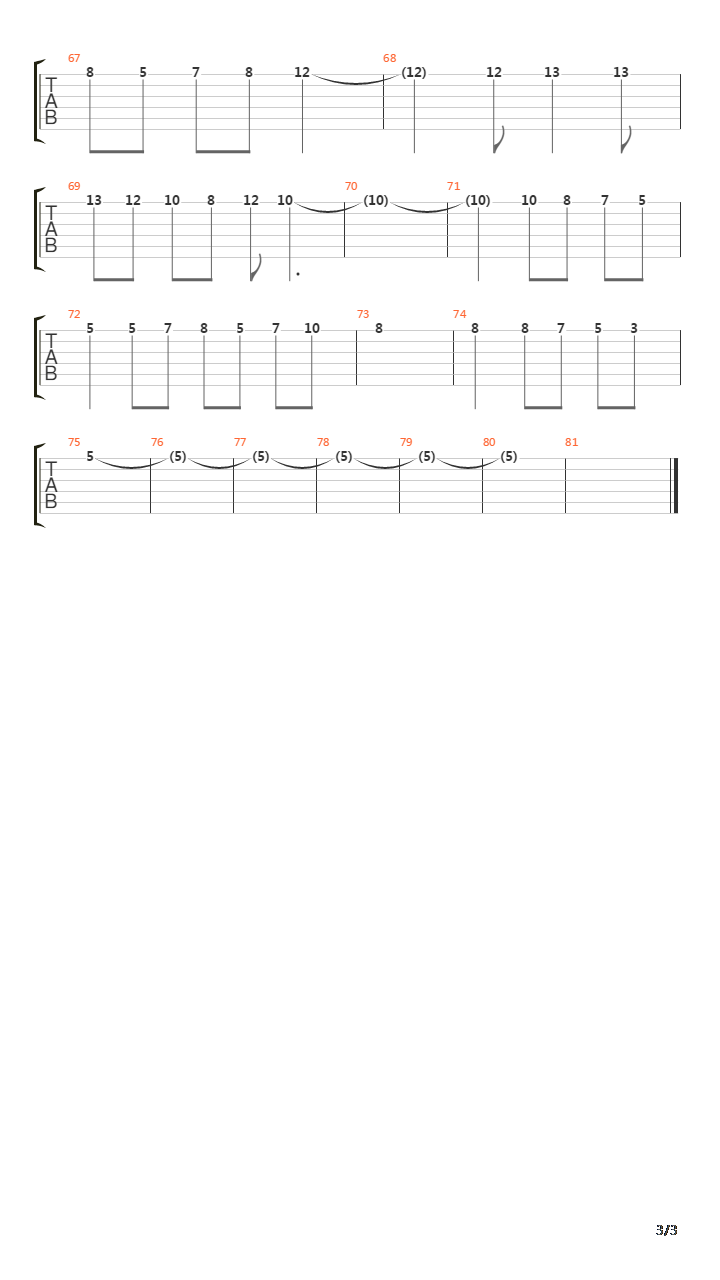 Ceremonial Requiem吉他谱