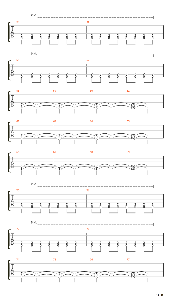 Descending Into Ethereal Mist吉他谱