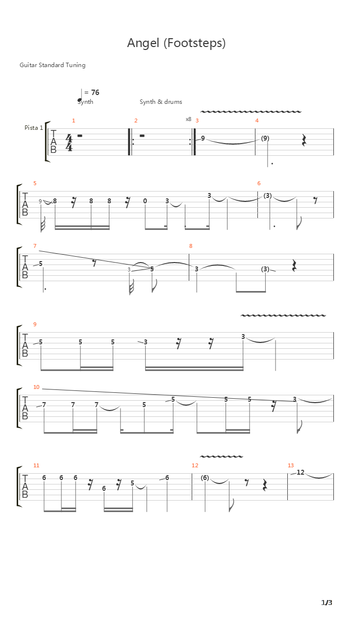 Angel Footsteps吉他谱