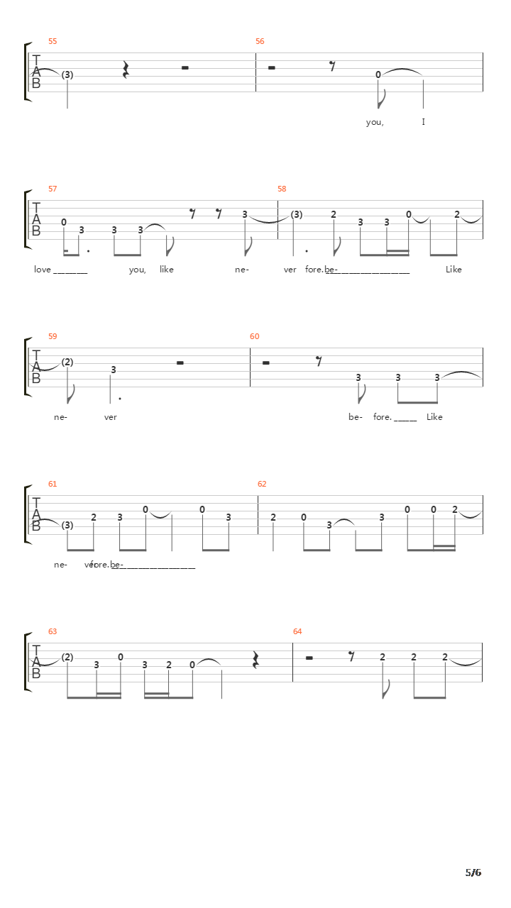 Songbird吉他谱