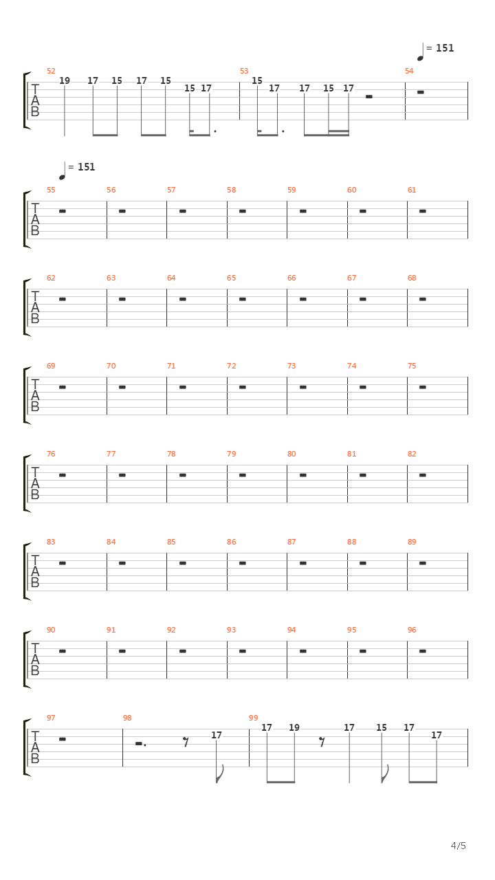 The Chain吉他谱