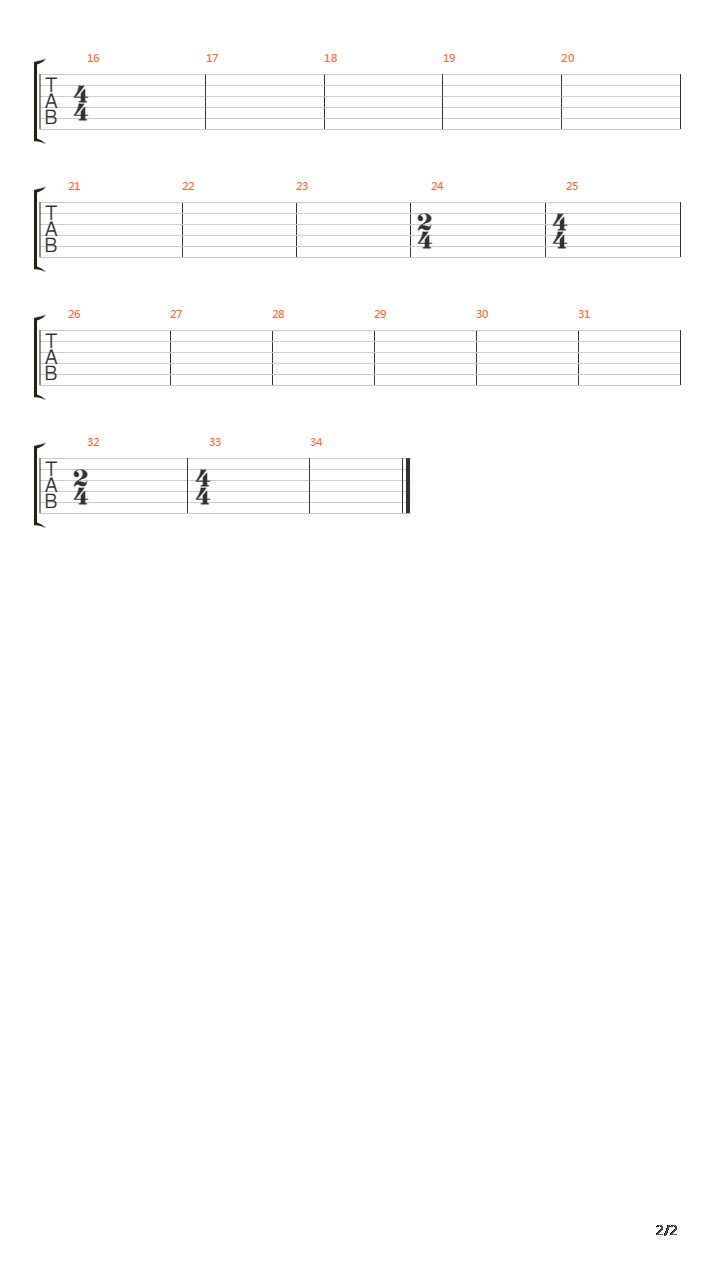 Le Chene Liege吉他谱