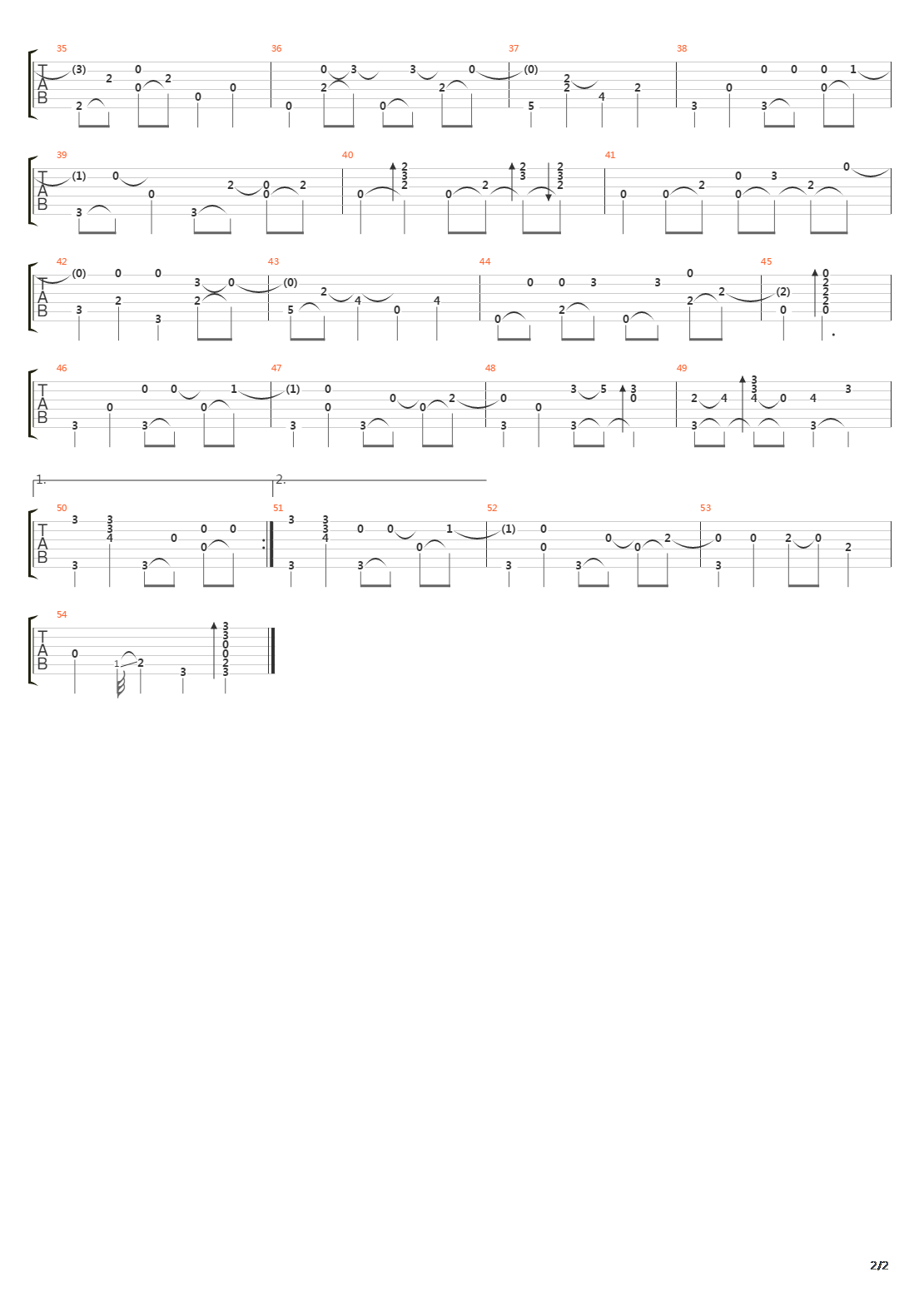 Les Chemins De Traverse吉他谱