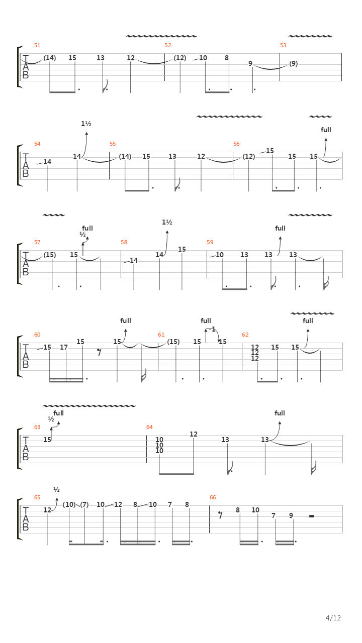 String Of My Soul吉他谱