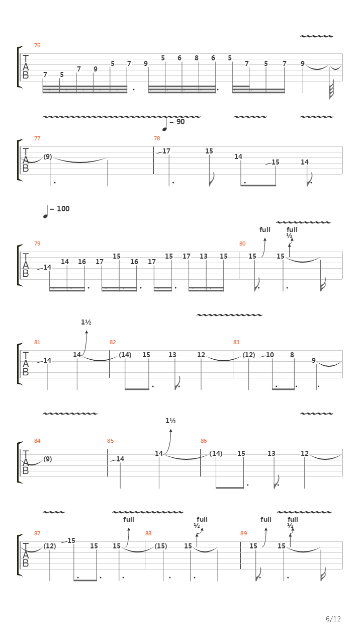 String Of My Soul吉他谱