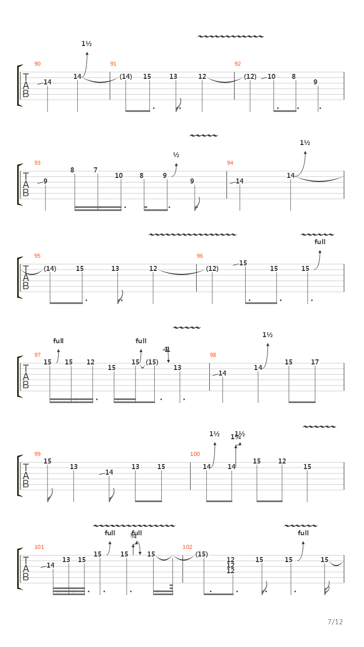 String Of My Soul吉他谱