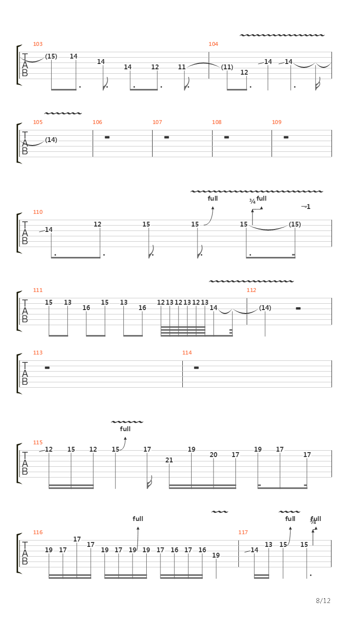 String Of My Soul吉他谱