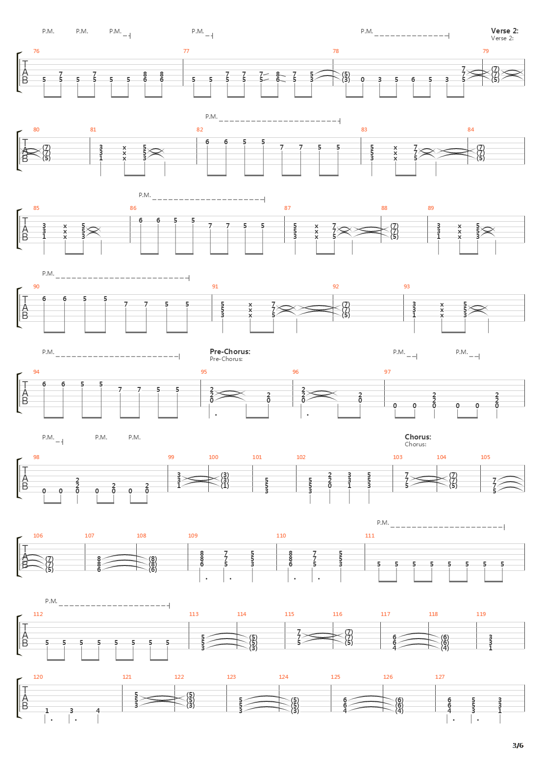 All Of The Damned吉他谱