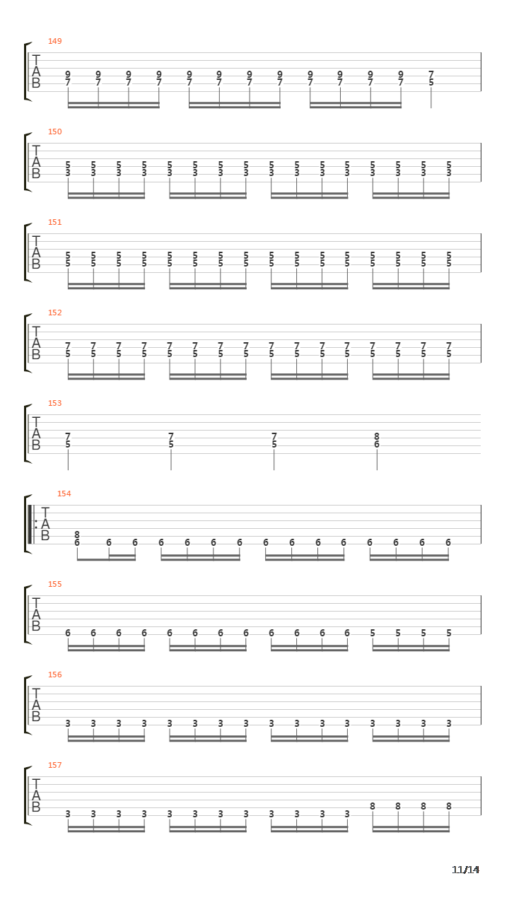 Beyond The Black Hole吉他谱