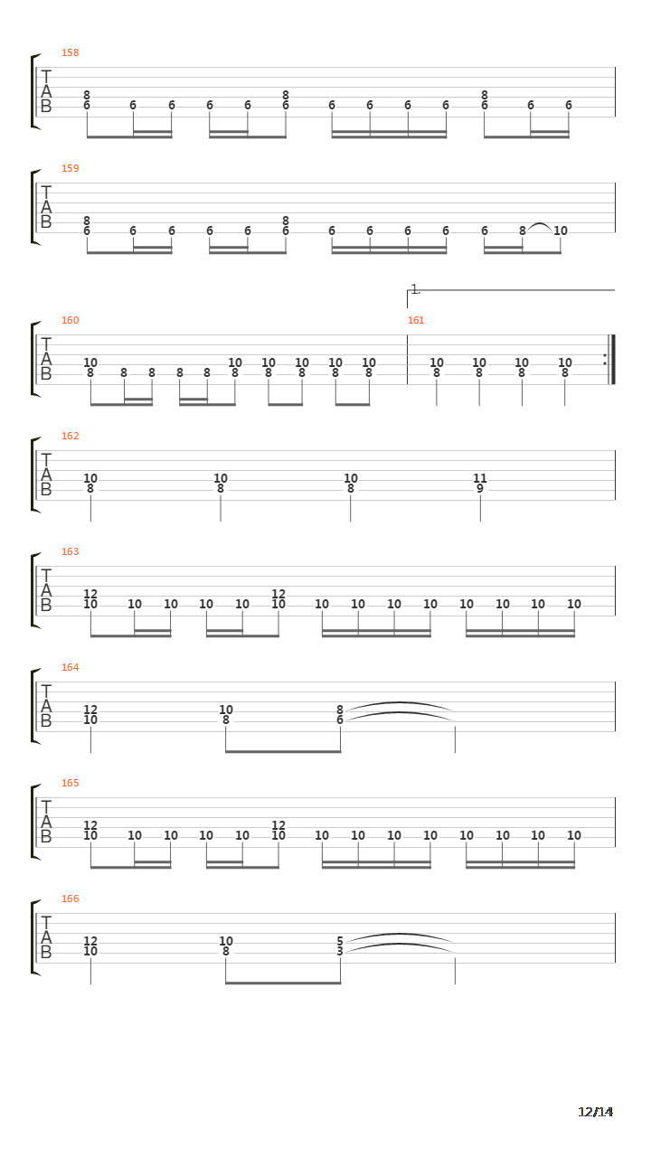 Beyond The Black Hole吉他谱