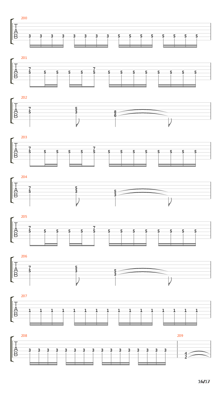 Beyond The Black Hole吉他谱
