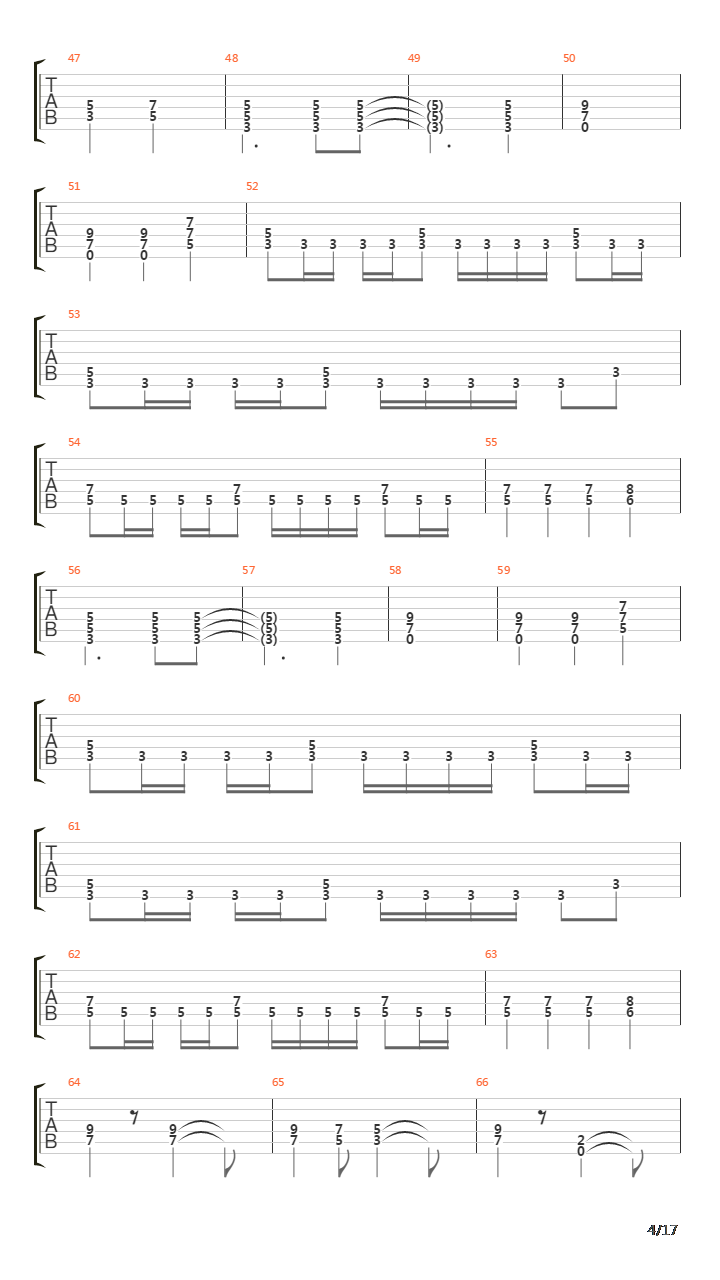 Beyond The Black Hole吉他谱