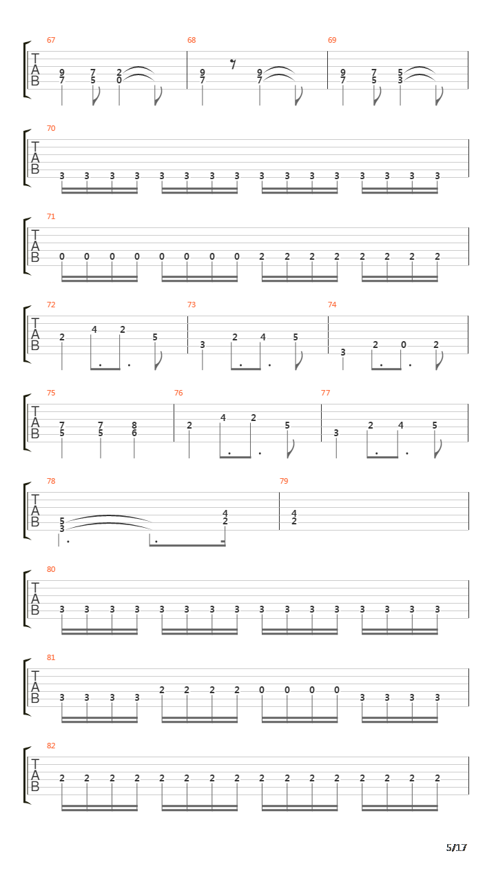 Beyond The Black Hole吉他谱