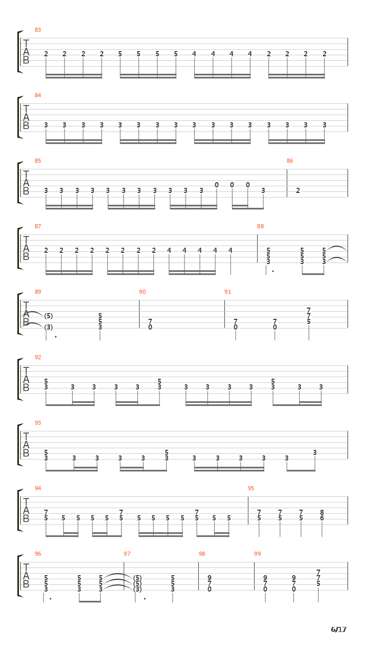 Beyond The Black Hole吉他谱