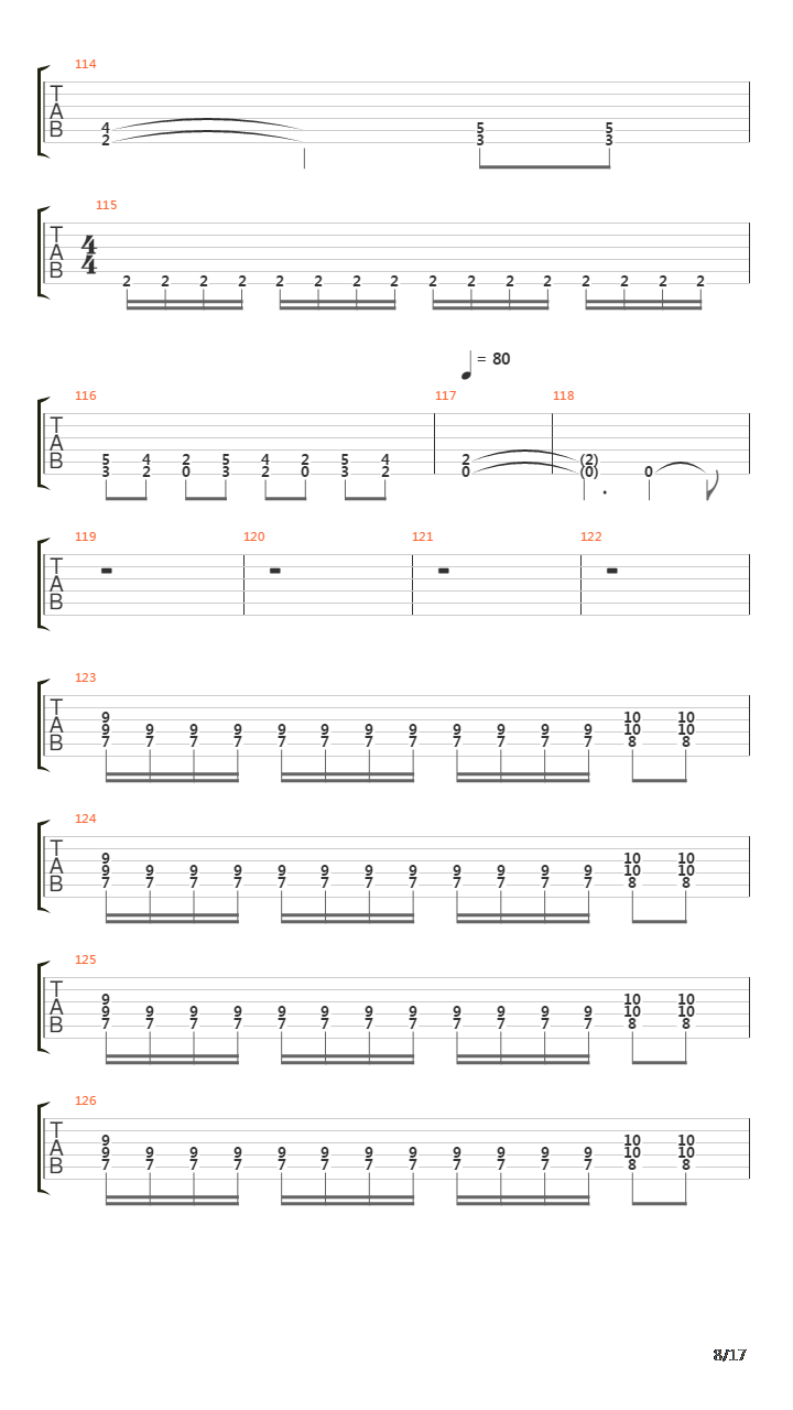 Beyond The Black Hole吉他谱
