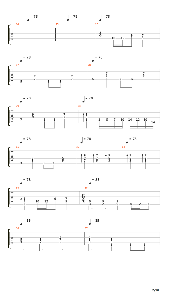 The Silence吉他谱