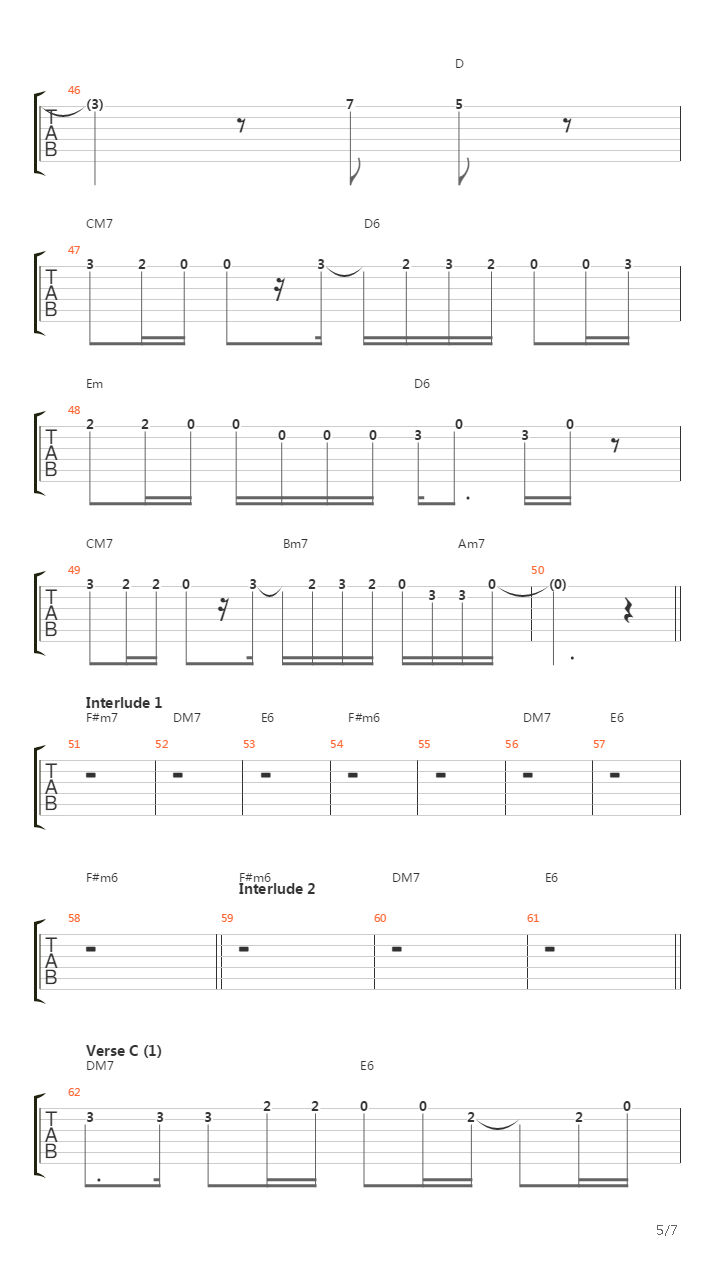 Ring吉他谱