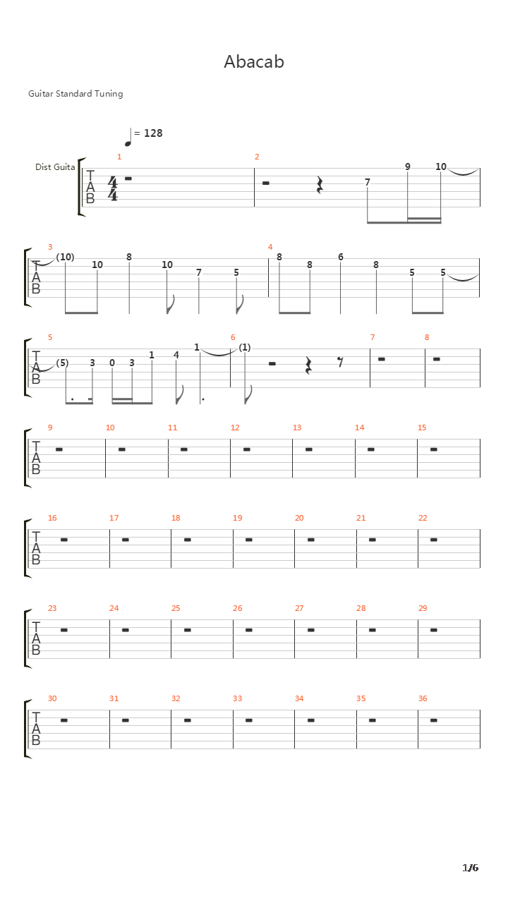 Abacab吉他谱