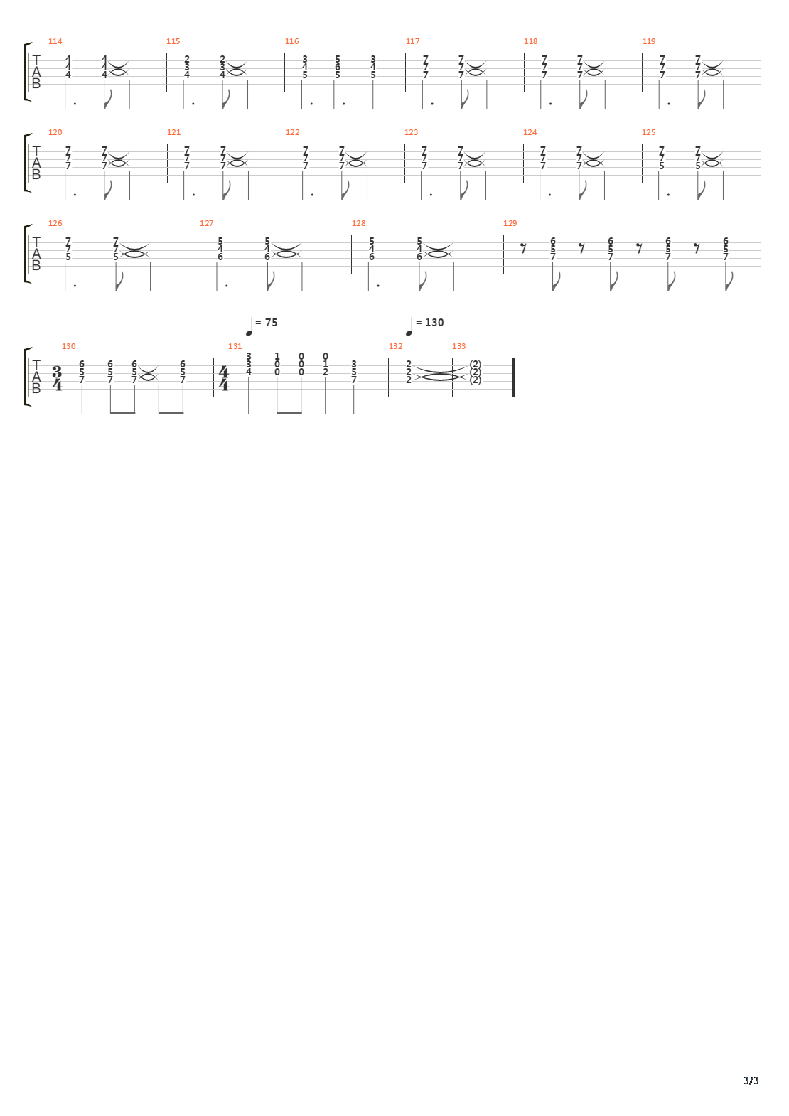 Behind The Linesdukes End吉他谱