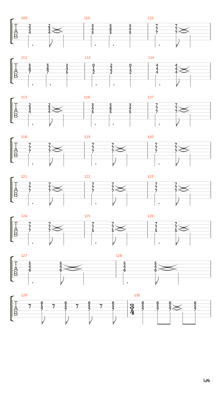 Behind The Linesdukes End吉他谱