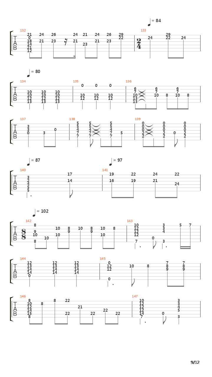 Burning Rope吉他谱