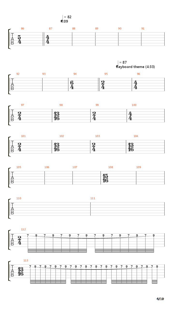 Firth Of Fifth吉他谱