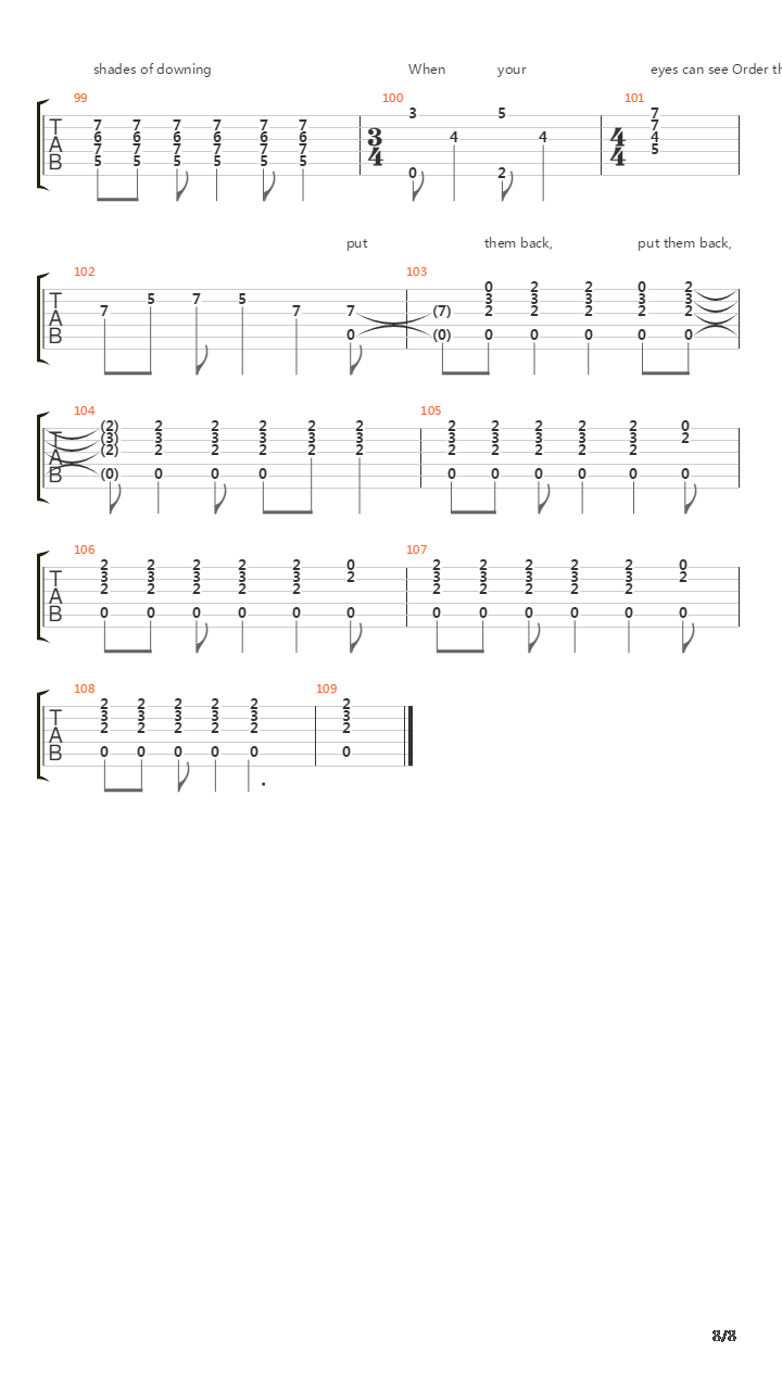 Harlequin吉他谱