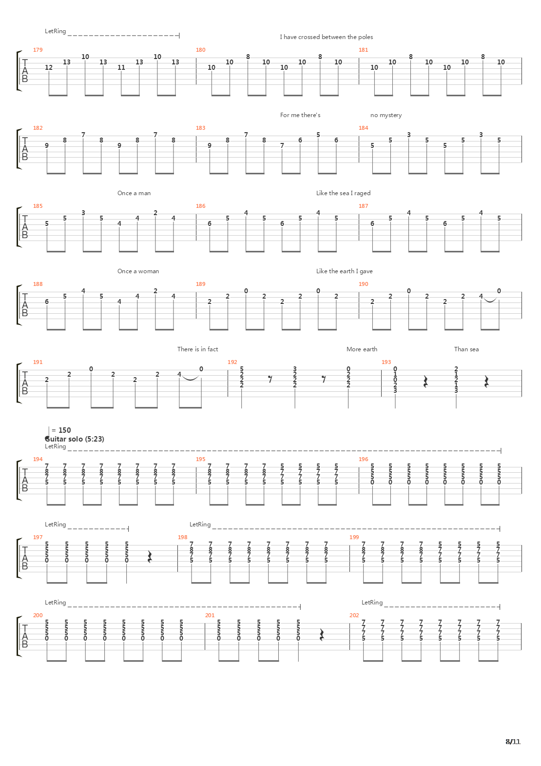 The Cinema Show吉他谱