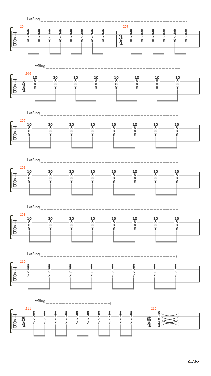 The Cinema Show吉他谱