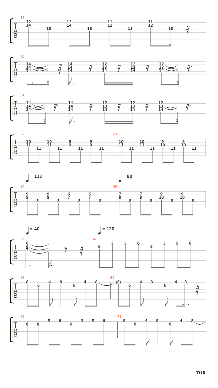 The Lamia吉他谱