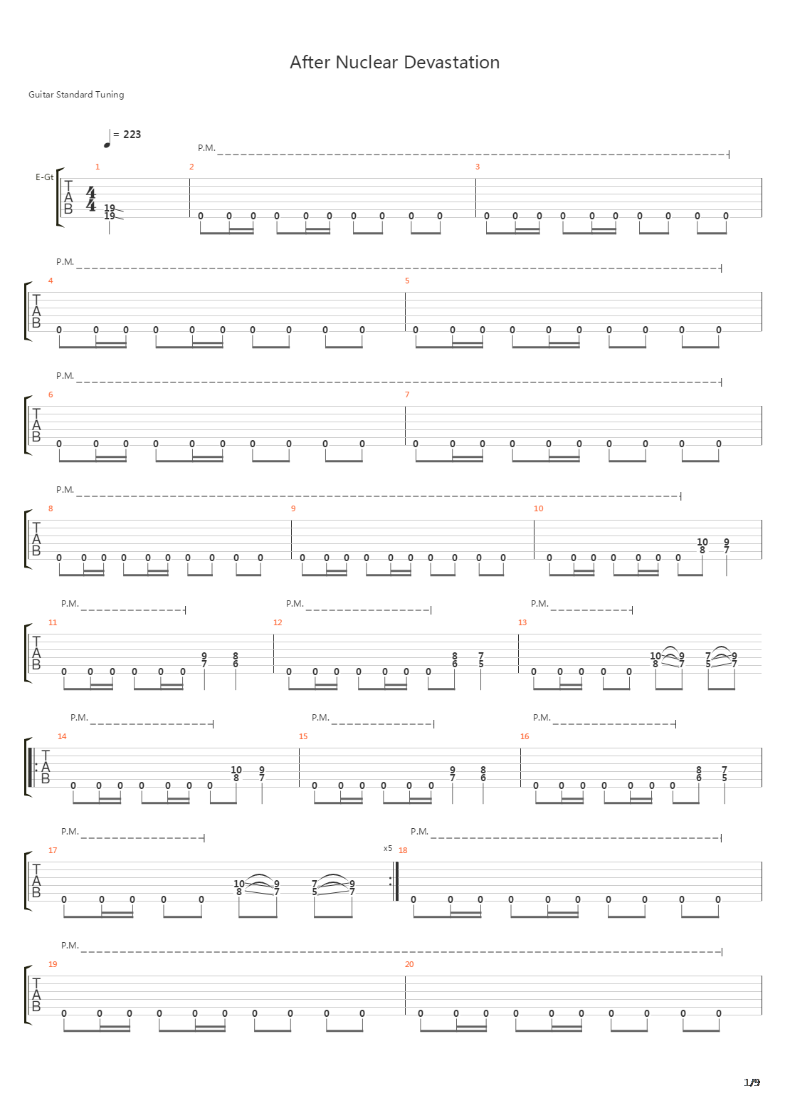 After Nuclear Devastation吉他谱