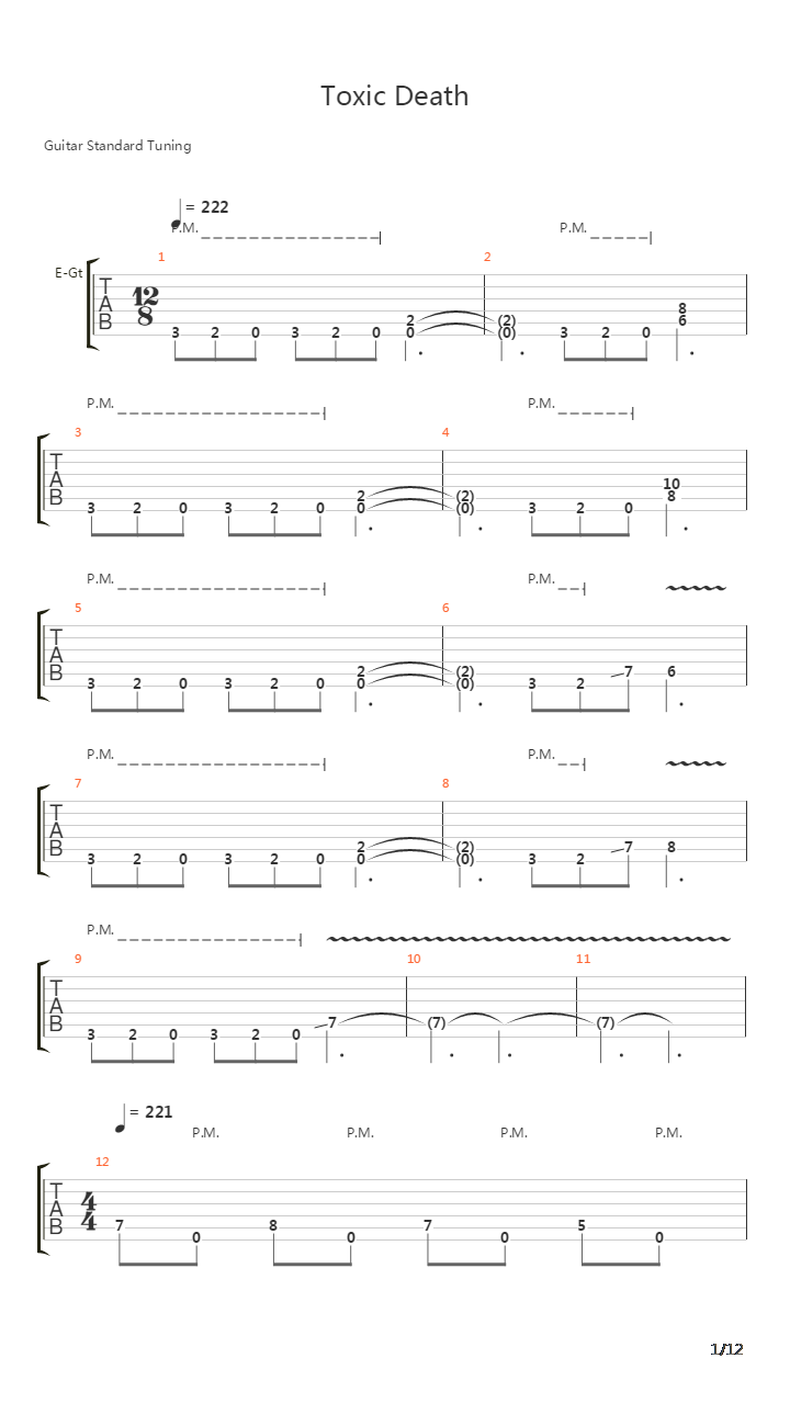 Toxic Death吉他谱