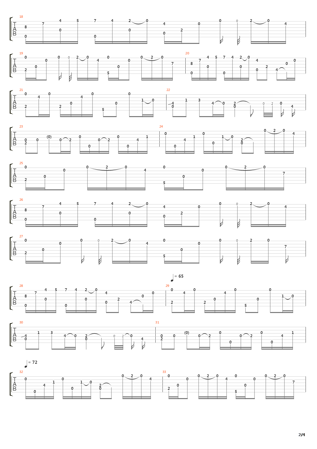 River Flows In You吉他谱