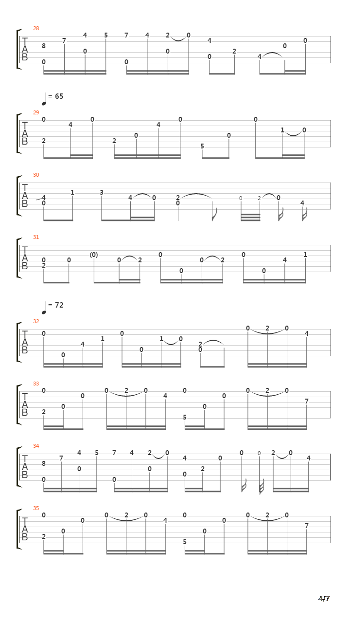 River Flows In You吉他谱