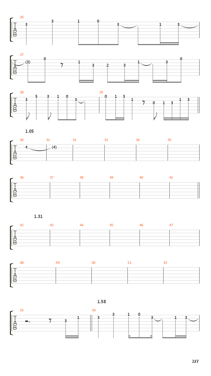 Playing The Game吉他谱