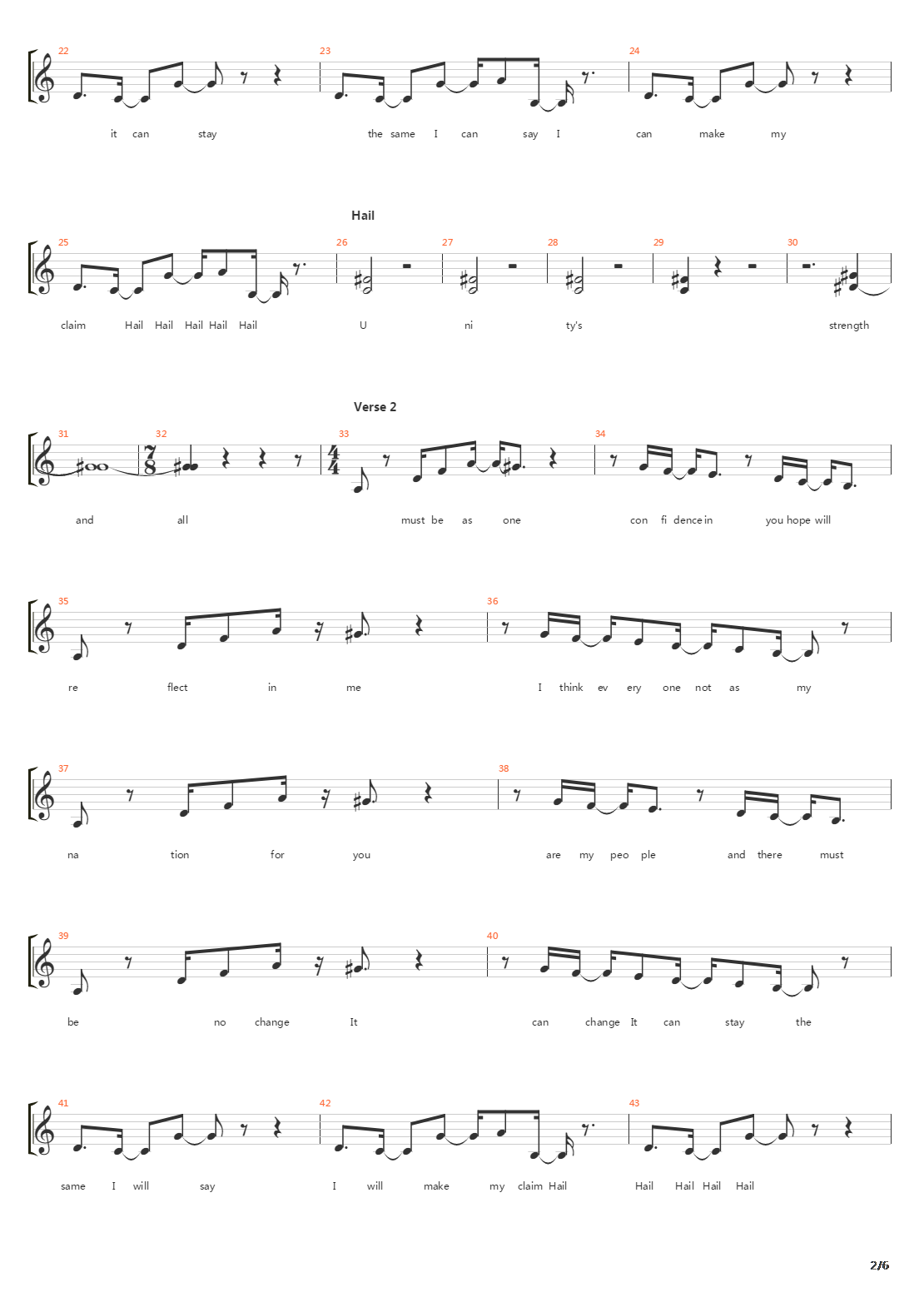 Proclamation吉他谱