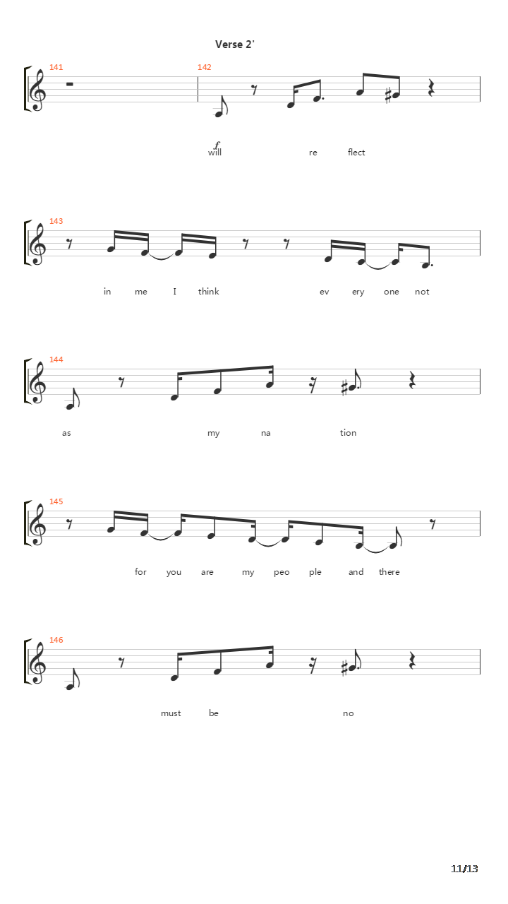 Proclamation吉他谱