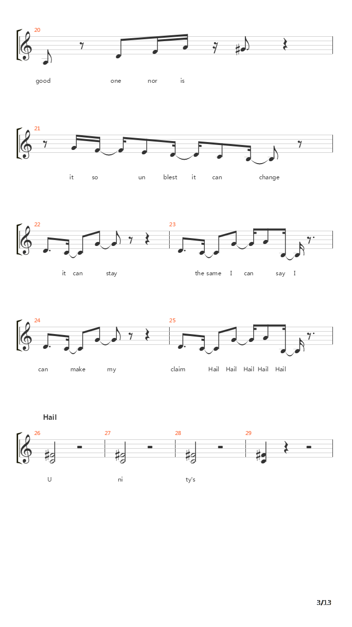 Proclamation吉他谱