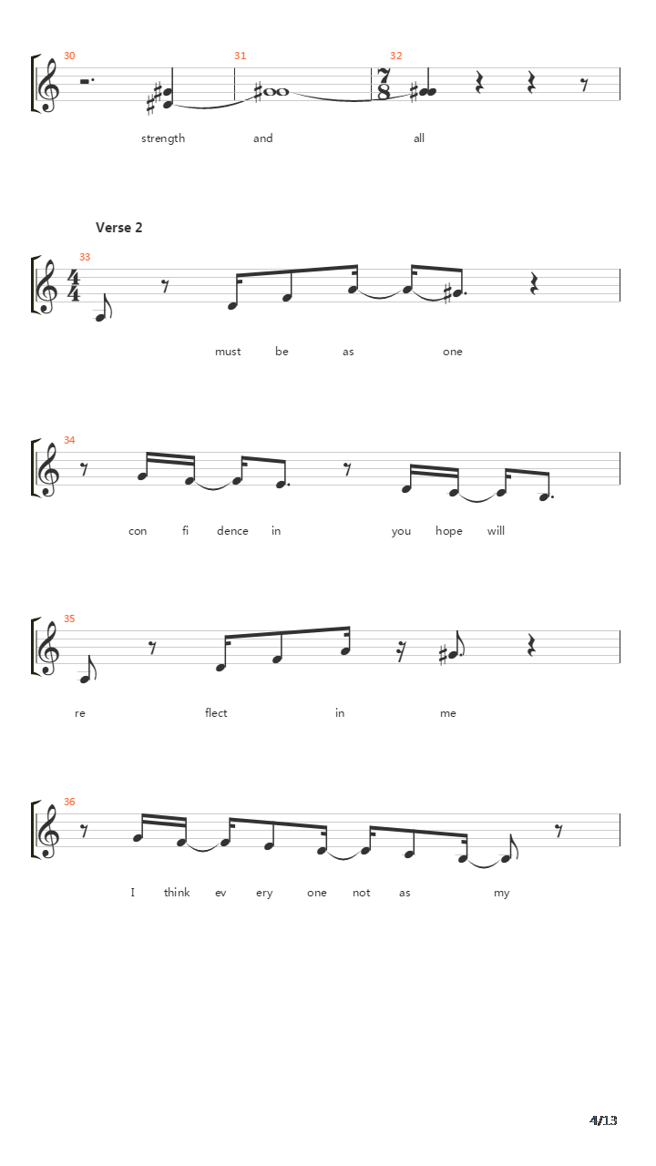 Proclamation吉他谱