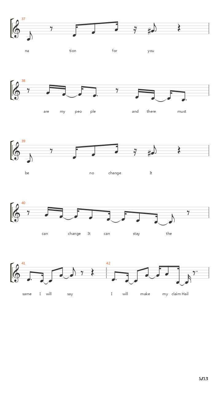 Proclamation吉他谱