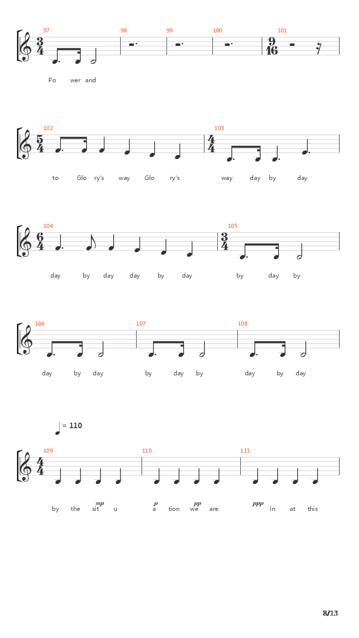 Proclamation吉他谱