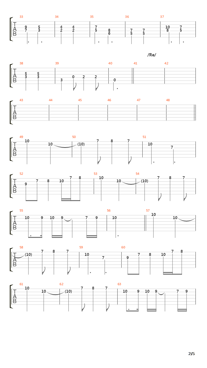 Talybont吉他谱